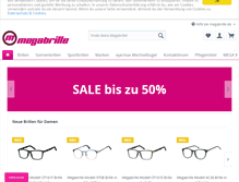 Tablet Screenshot of megabrille.de